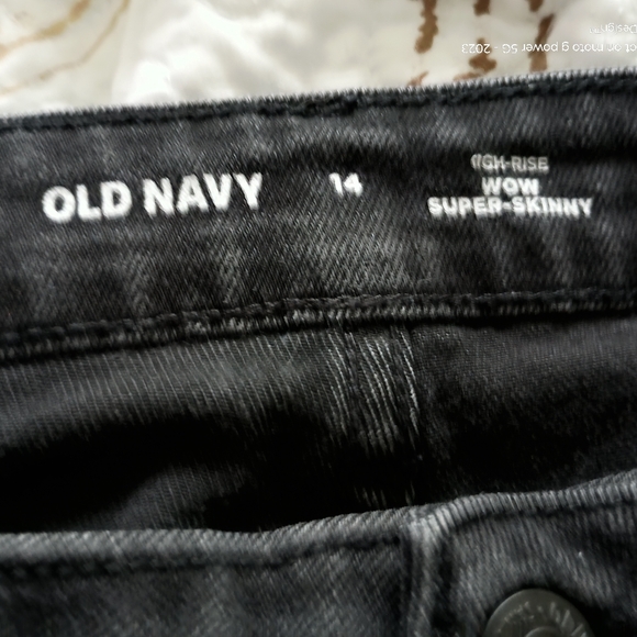 Old Navy Dark Blue Rockstar Jeans - Picture 8 of 16
